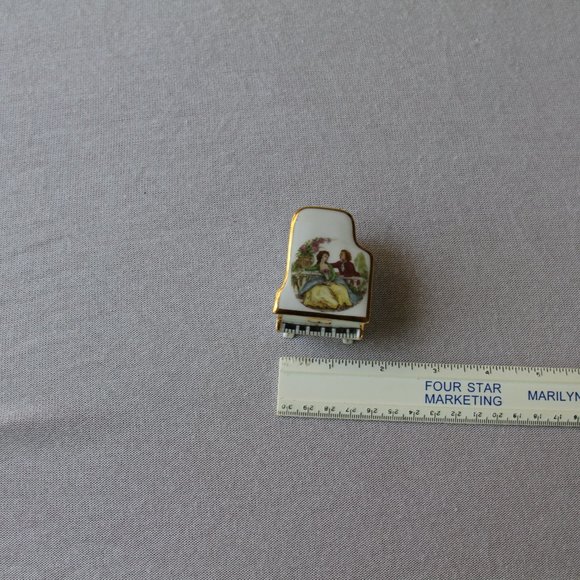 French Made Porcelain Limoges France Piano - Picture 2 of 10